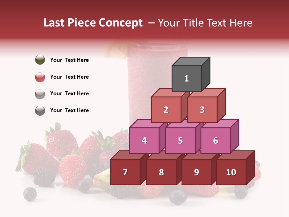 Milkshake Fruit Food PowerPoint Template