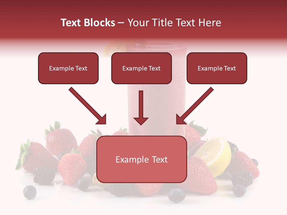 Milkshake Fruit Food PowerPoint Template
