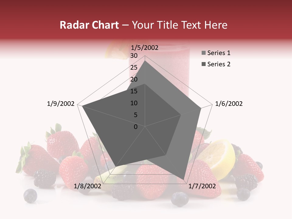 Milkshake Fruit Food PowerPoint Template