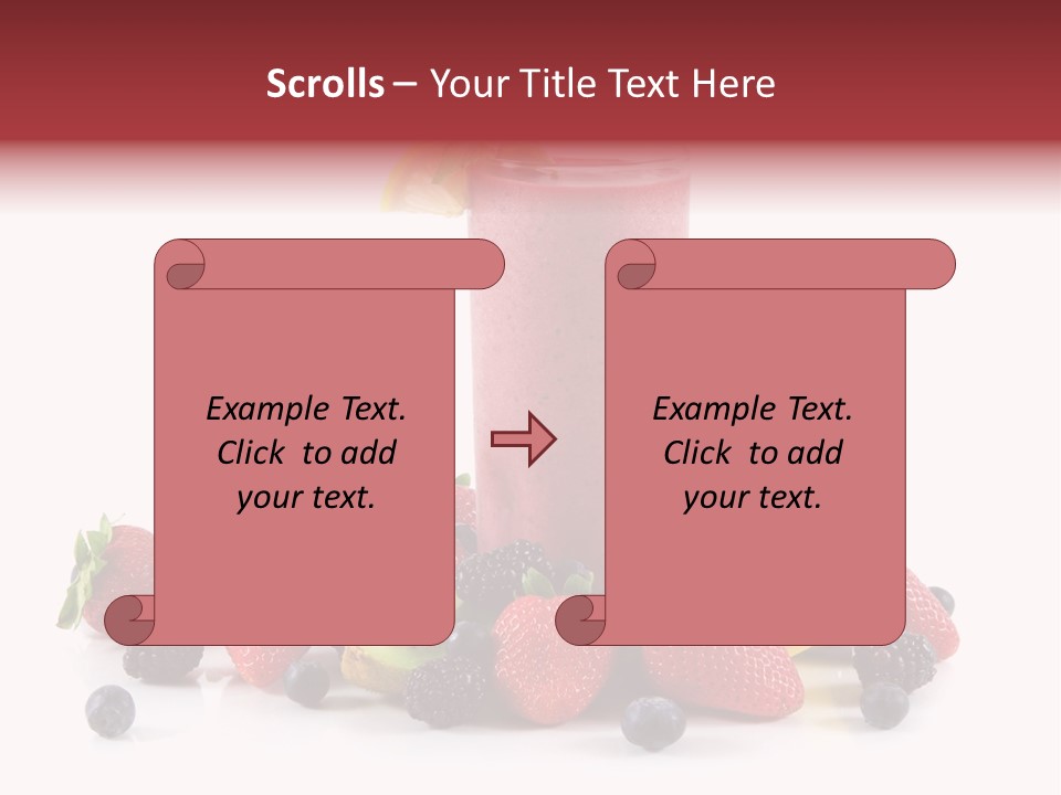 Milkshake Fruit Food PowerPoint Template