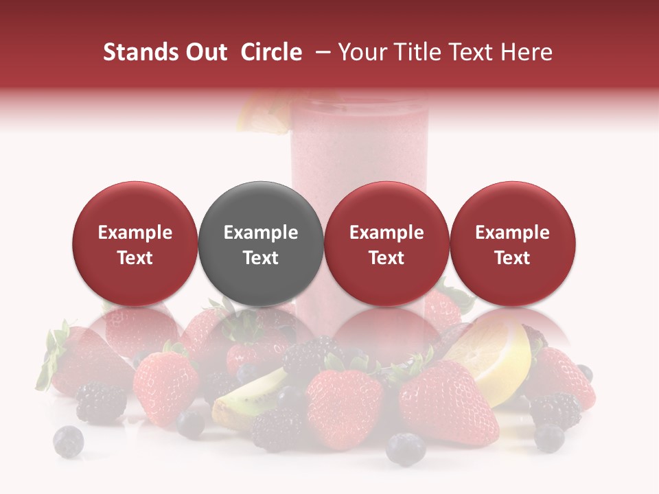 Milkshake Fruit Food PowerPoint Template