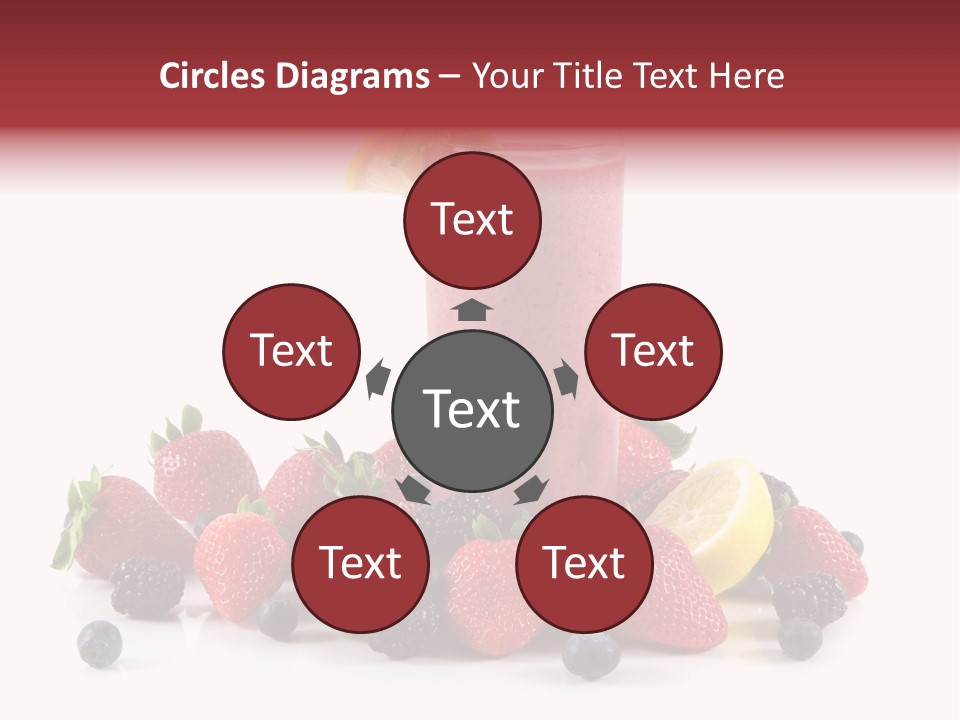 Milkshake Fruit Food PowerPoint Template