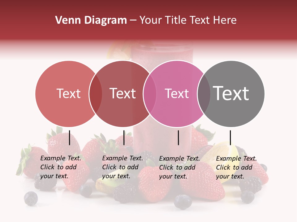 Milkshake Fruit Food PowerPoint Template