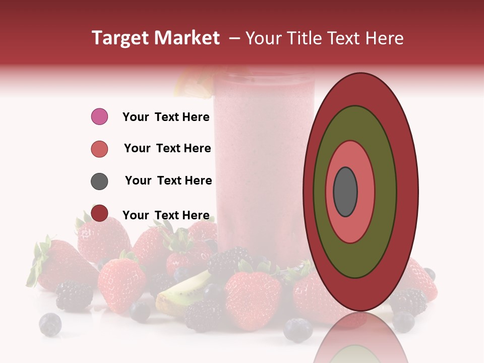 Milkshake Fruit Food PowerPoint Template