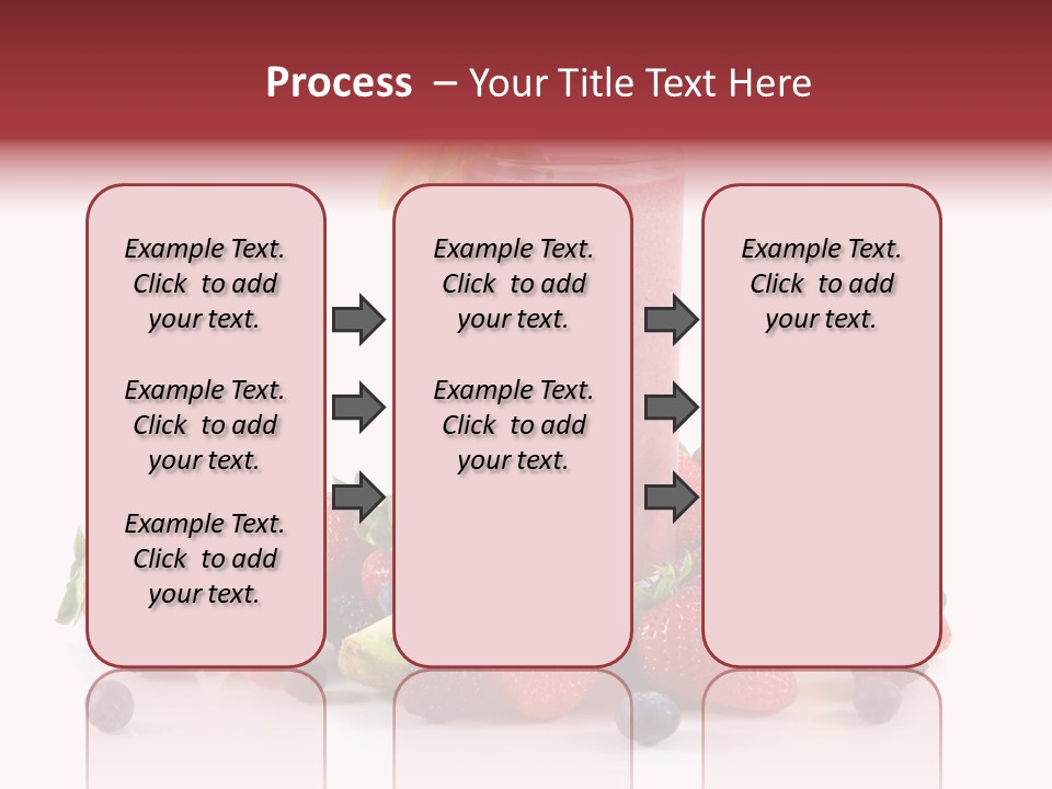 Milkshake Fruit Food PowerPoint Template
