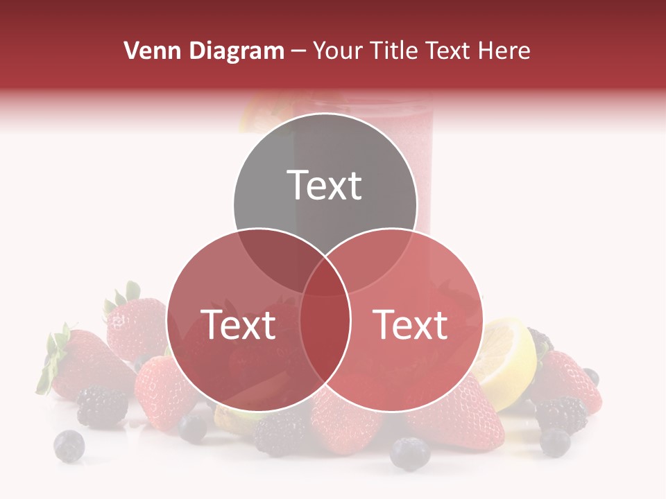 Milkshake Fruit Food PowerPoint Template