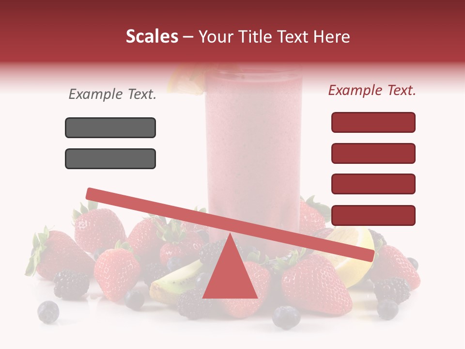 Milkshake Fruit Food PowerPoint Template