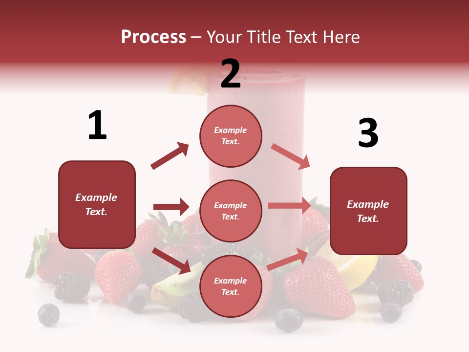 Milkshake Fruit Food PowerPoint Template