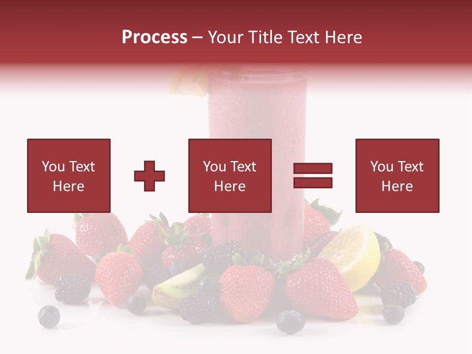 Milkshake Fruit Food PowerPoint Template