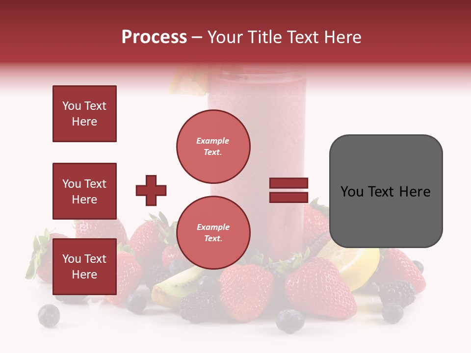 Milkshake Fruit Food PowerPoint Template