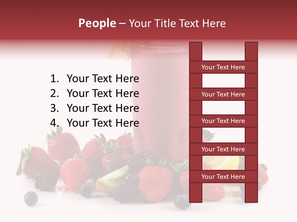Milkshake Fruit Food PowerPoint Template