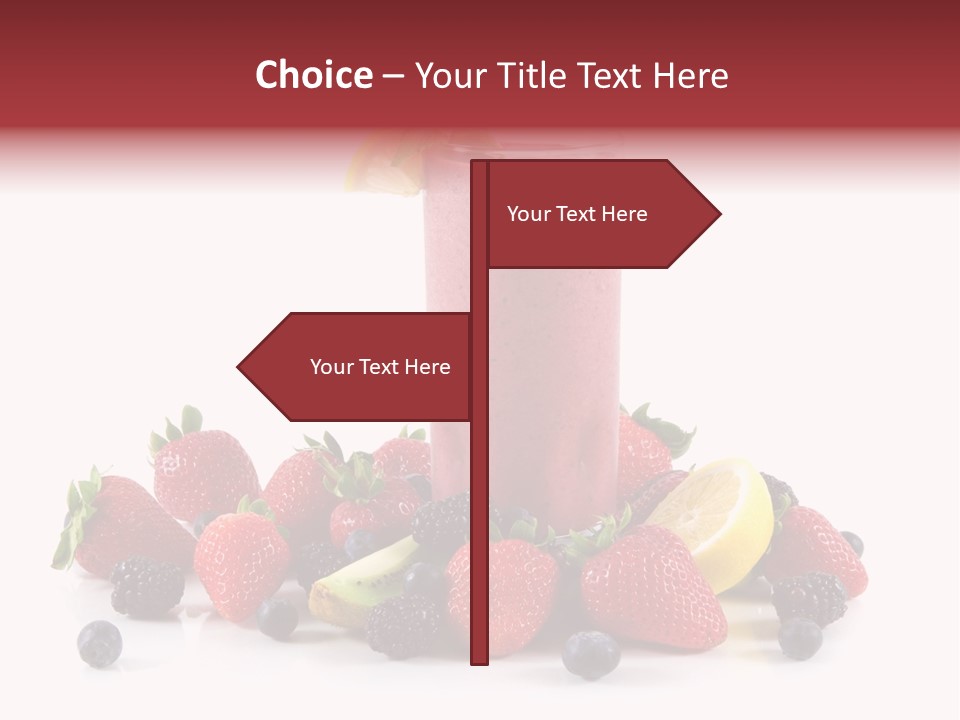 Milkshake Fruit Food PowerPoint Template