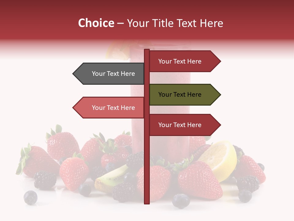 Milkshake Fruit Food PowerPoint Template