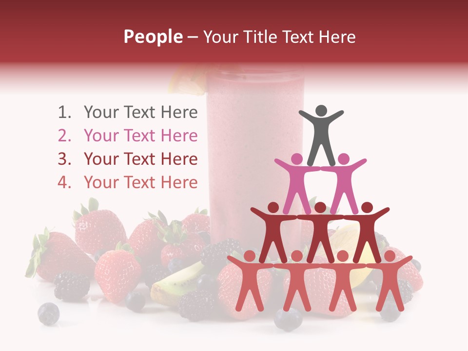 Milkshake Fruit Food PowerPoint Template