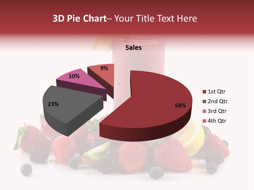 Milkshake Fruit Food PowerPoint Template