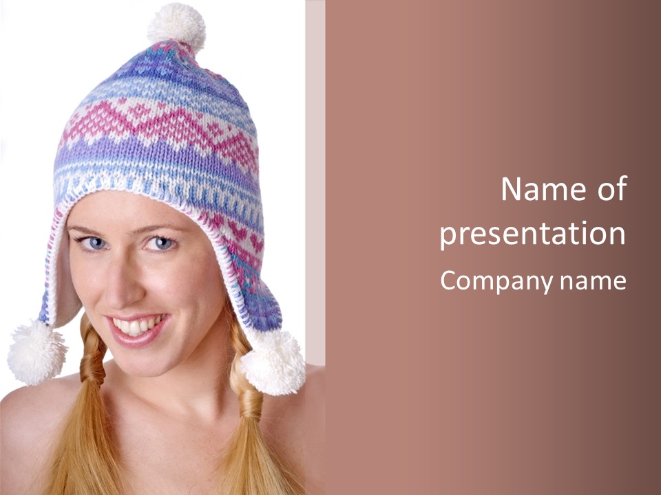 Head Smiling Space PowerPoint Template