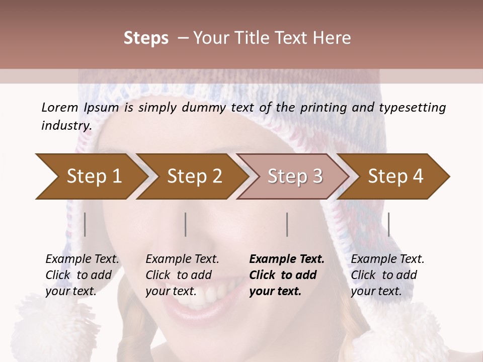 Head Smiling Space PowerPoint Template