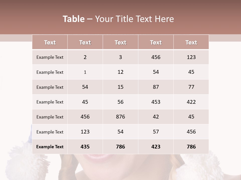 Head Smiling Space PowerPoint Template