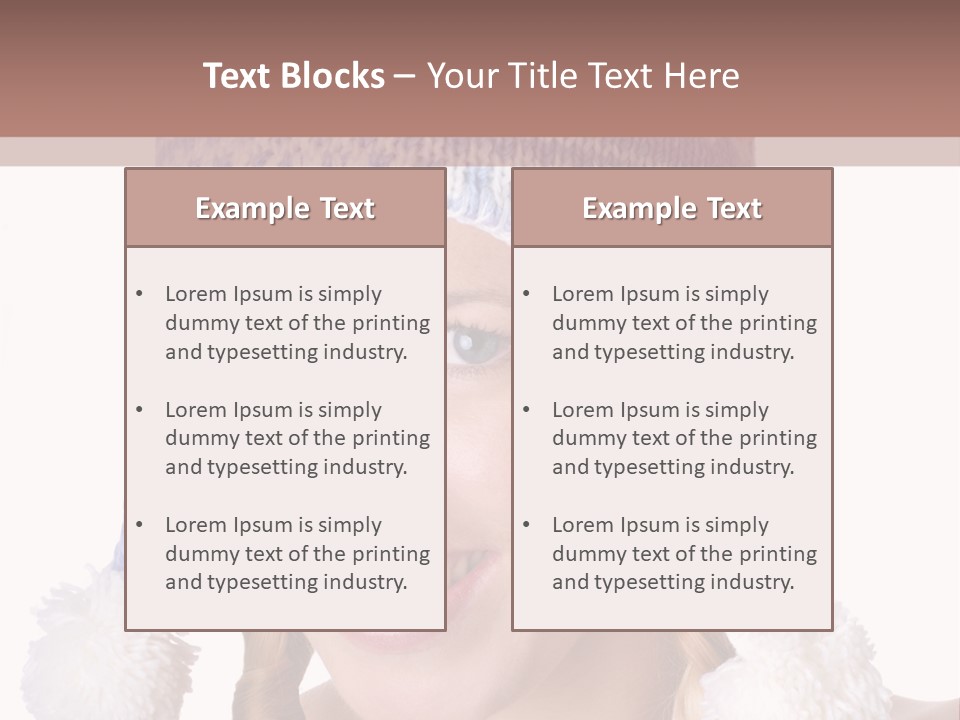 Head Smiling Space PowerPoint Template
