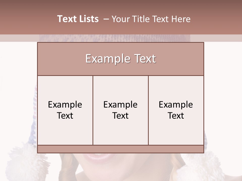 Head Smiling Space PowerPoint Template