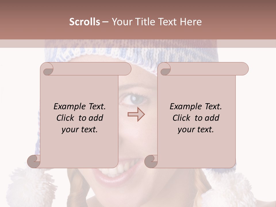 Head Smiling Space PowerPoint Template