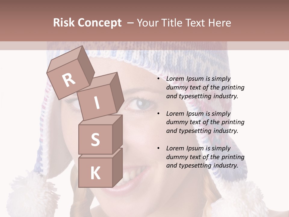 Head Smiling Space PowerPoint Template