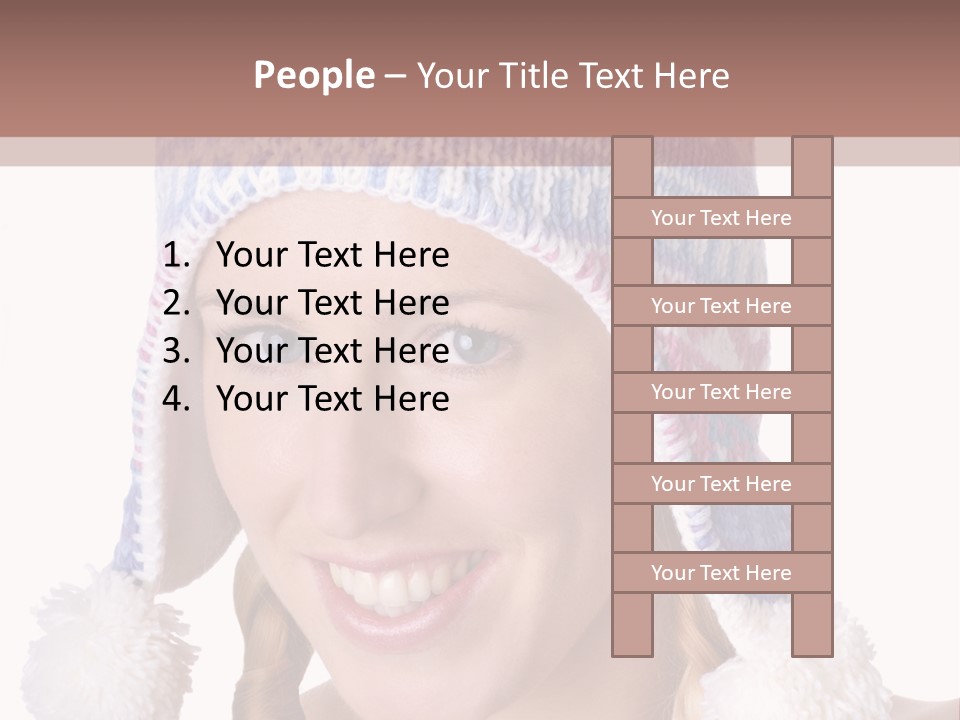 Head Smiling Space PowerPoint Template