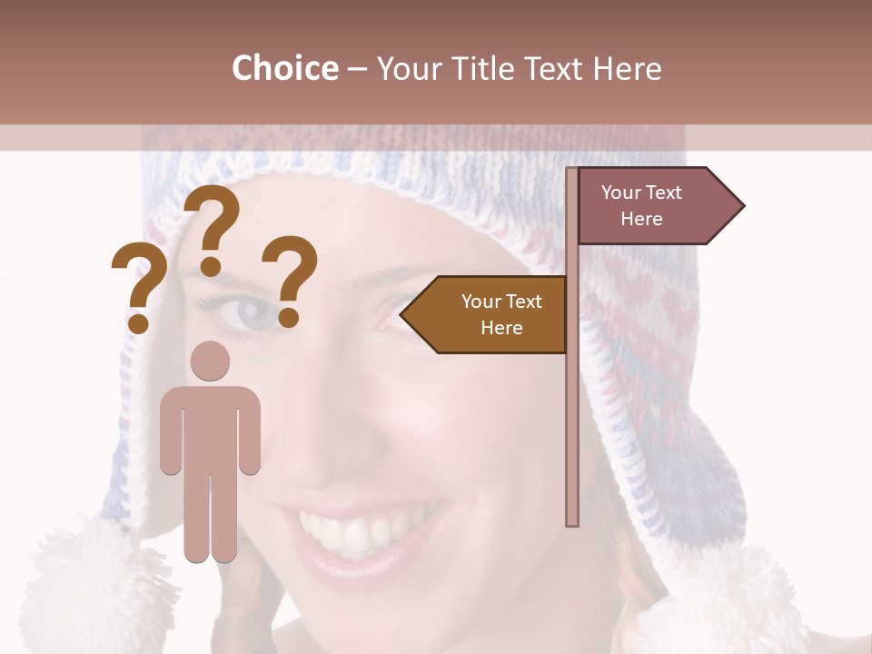 Head Smiling Space PowerPoint Template