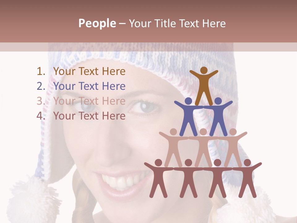 Head Smiling Space PowerPoint Template
