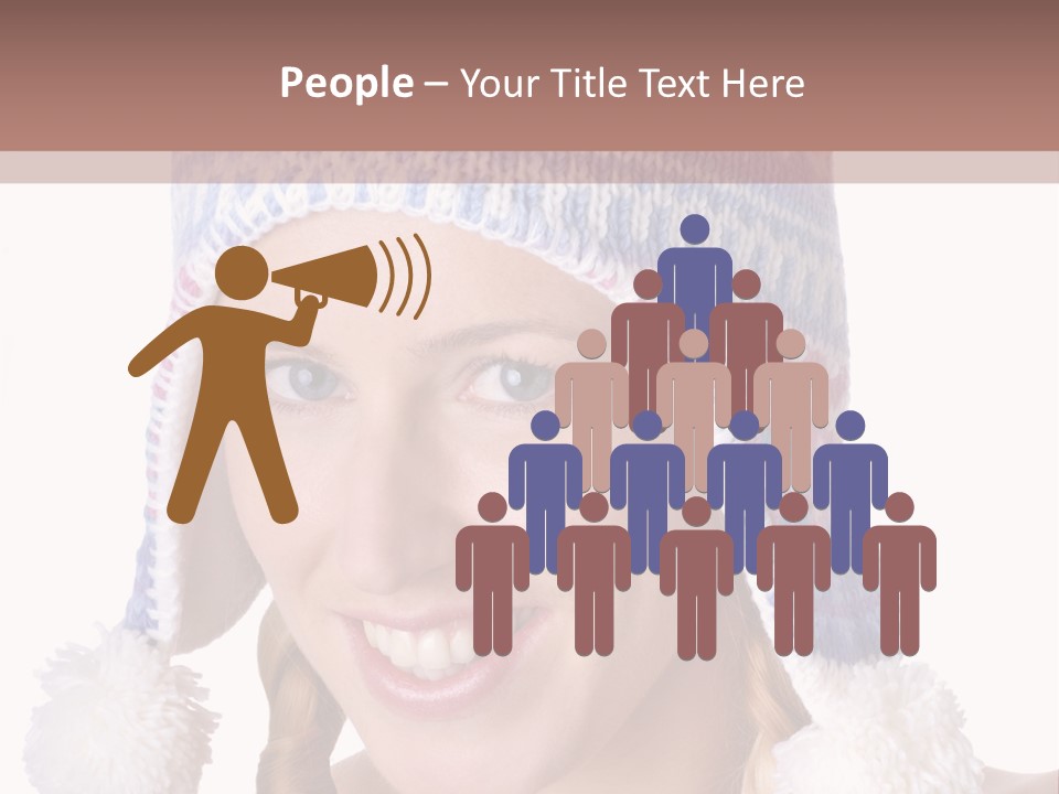 Head Smiling Space PowerPoint Template