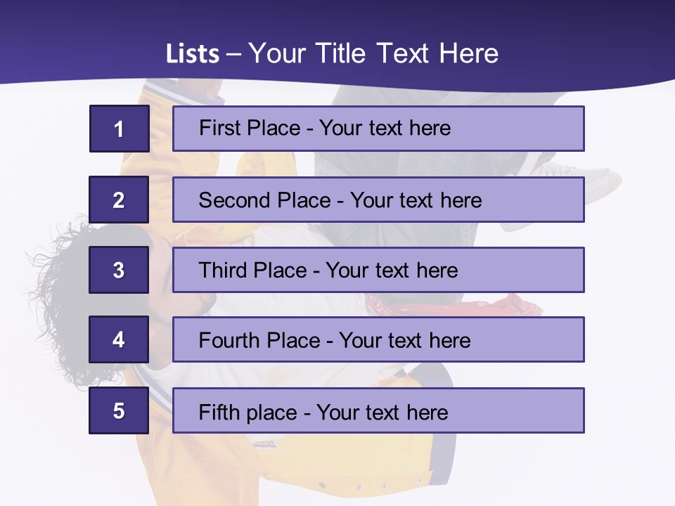 White Breakdance Freestyle PowerPoint Template