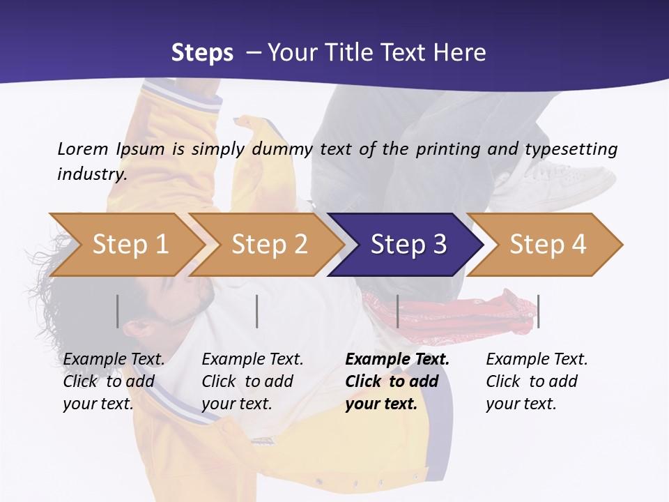 White Breakdance Freestyle PowerPoint Template