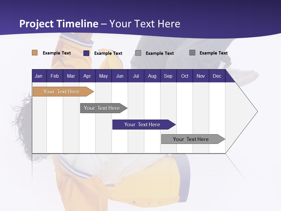 White Breakdance Freestyle PowerPoint Template