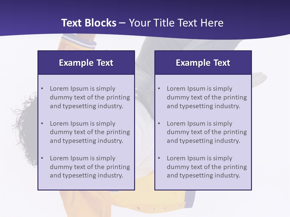 White Breakdance Freestyle PowerPoint Template