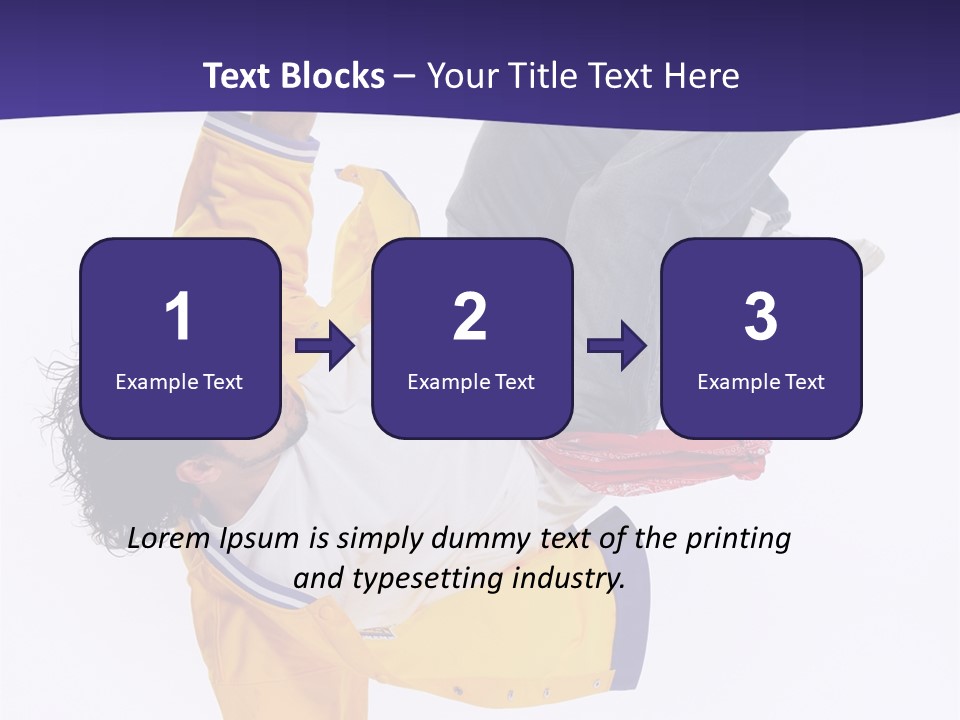 White Breakdance Freestyle PowerPoint Template