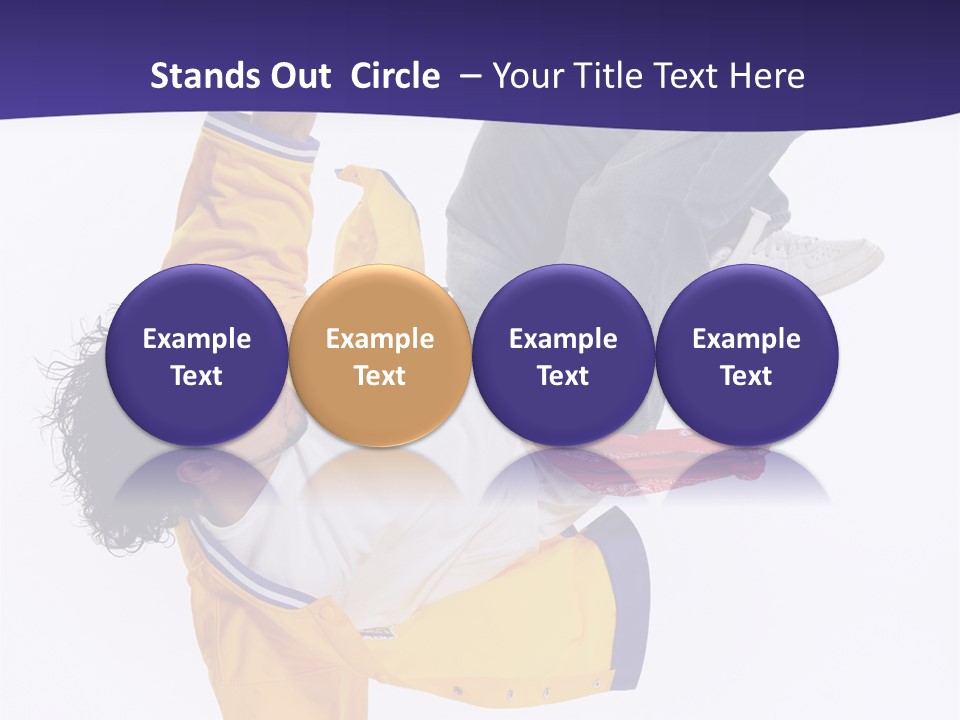 White Breakdance Freestyle PowerPoint Template