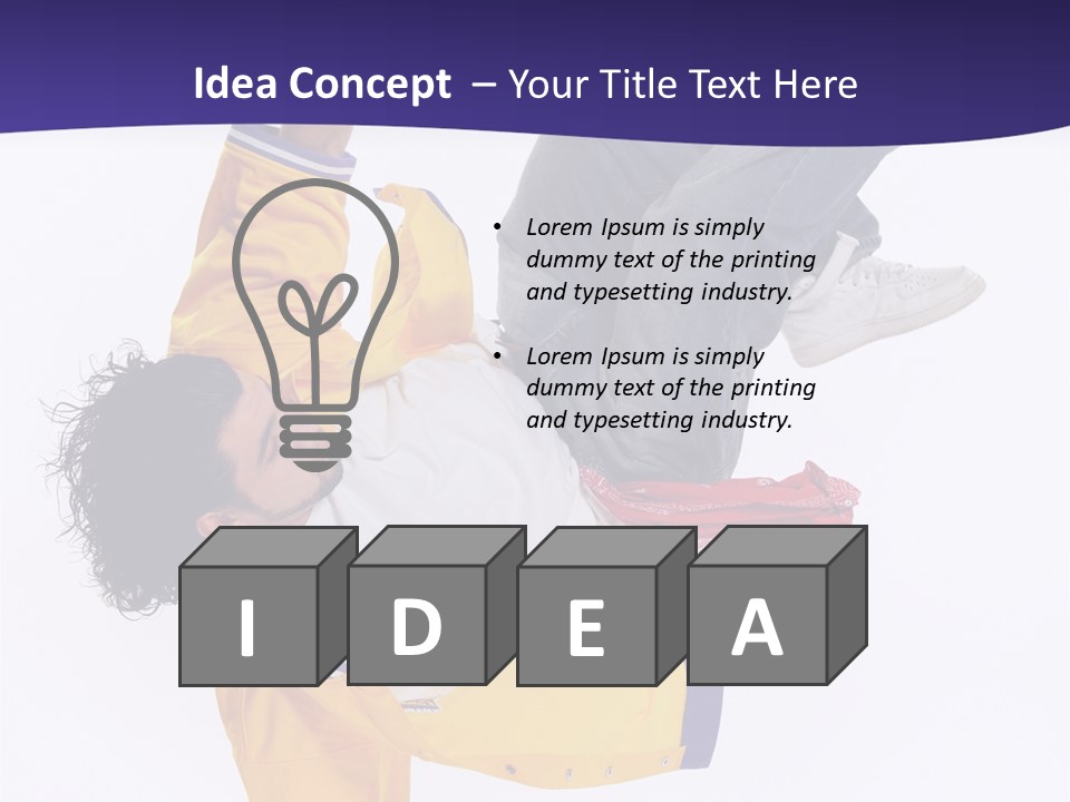 White Breakdance Freestyle PowerPoint Template