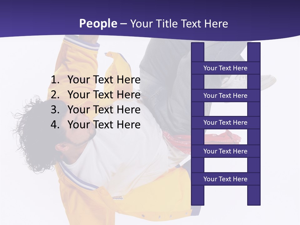 White Breakdance Freestyle PowerPoint Template