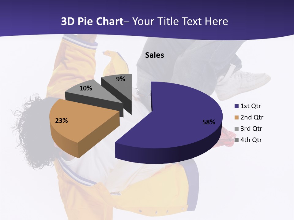 White Breakdance Freestyle PowerPoint Template