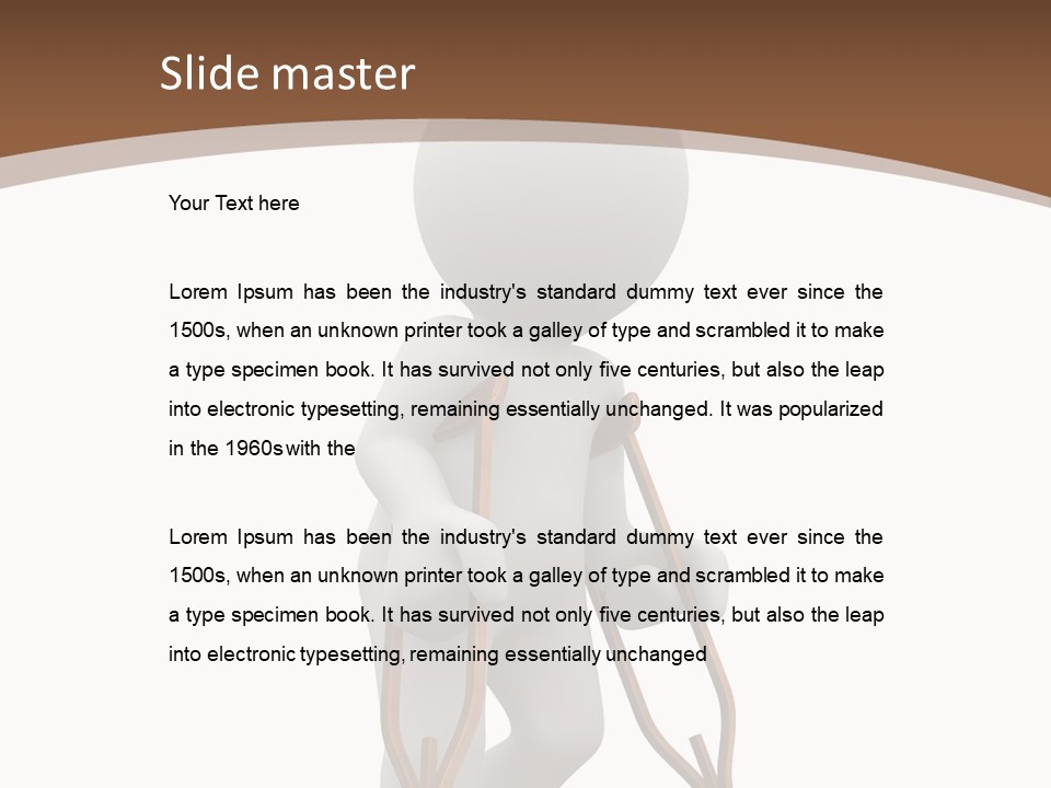 Foot Step Girl PowerPoint Template