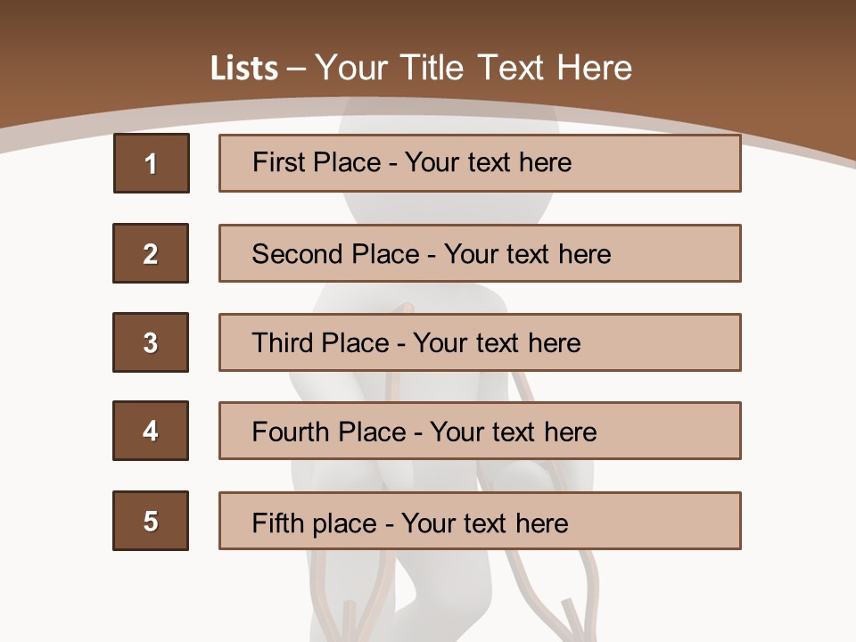 Foot Step Girl PowerPoint Template