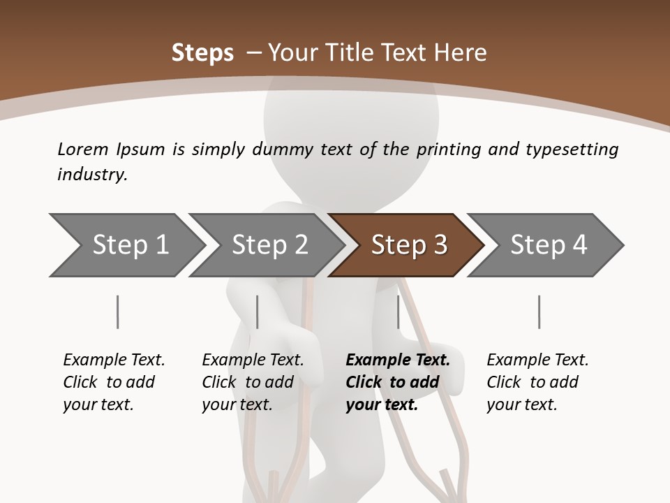 Foot Step Girl PowerPoint Template