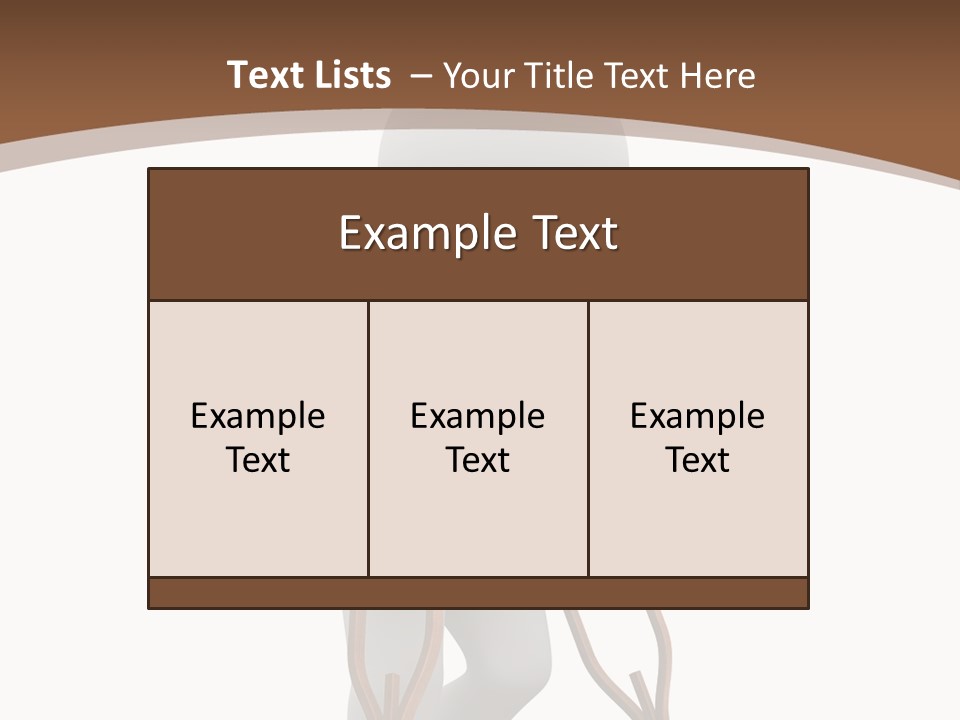 Foot Step Girl PowerPoint Template