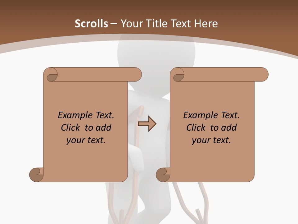 Foot Step Girl PowerPoint Template