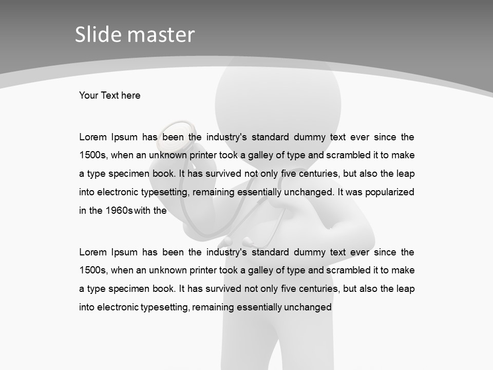 Abstract Puppet Hospital PowerPoint Template