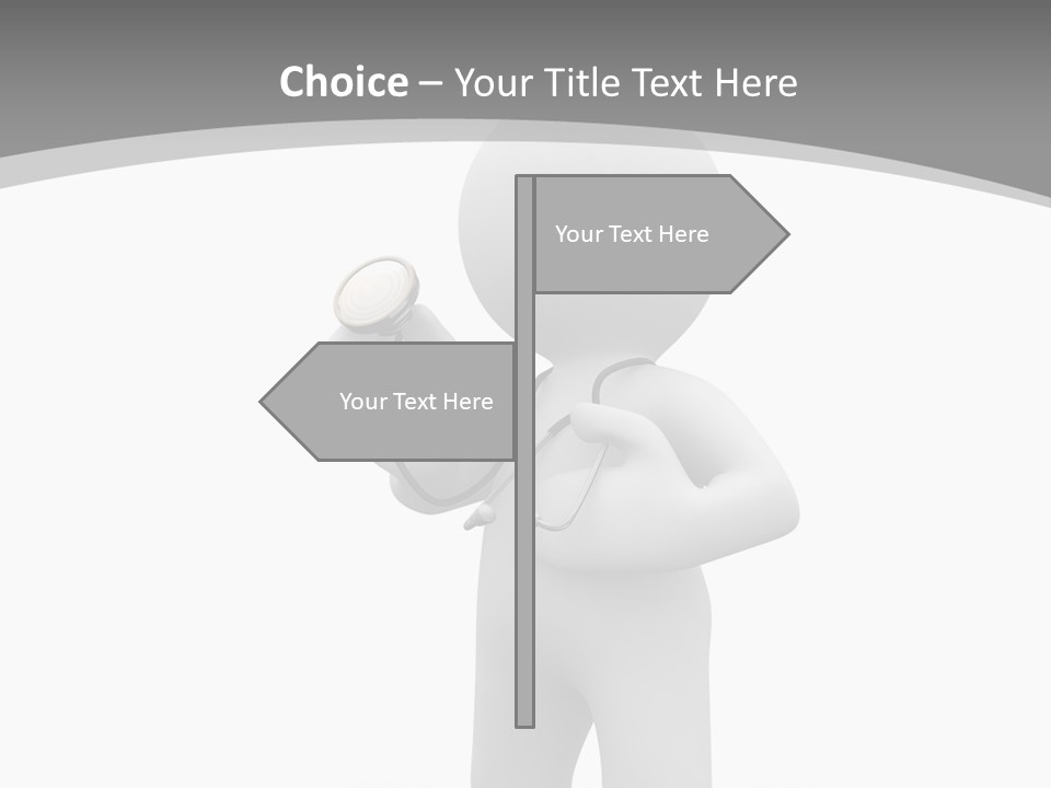 Abstract Puppet Hospital PowerPoint Template