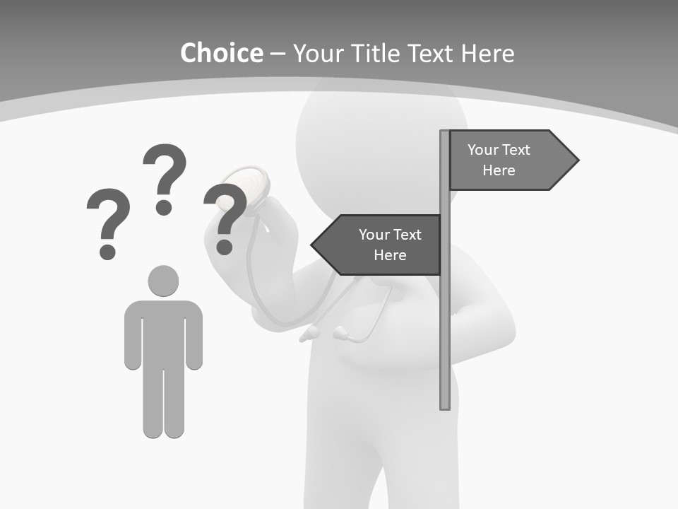 Abstract Puppet Hospital PowerPoint Template