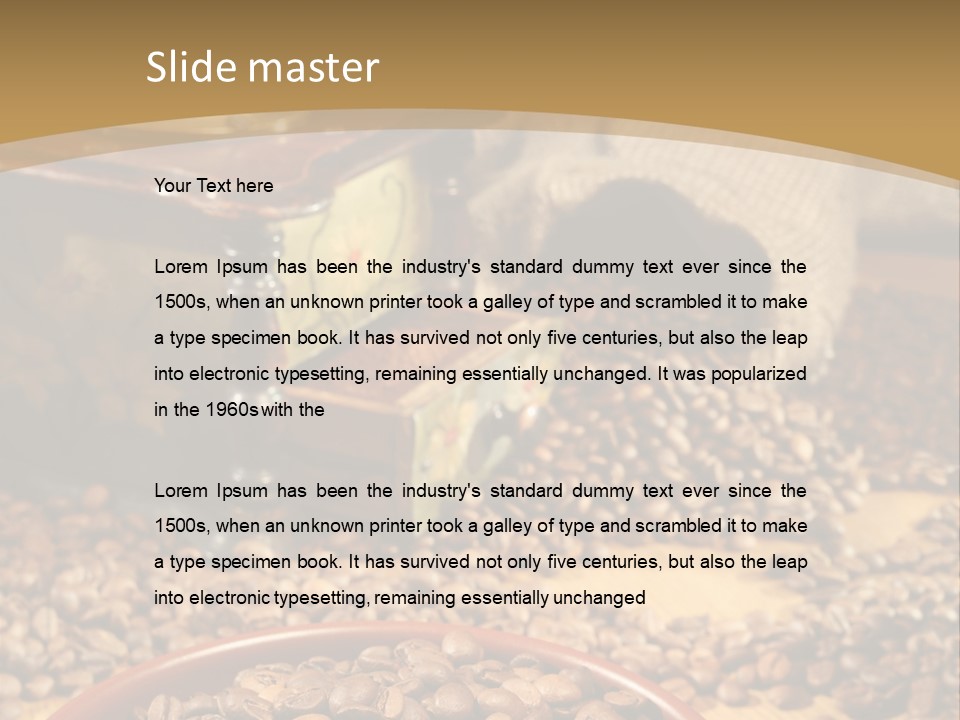 Mocha Lunch Breakfast PowerPoint Template