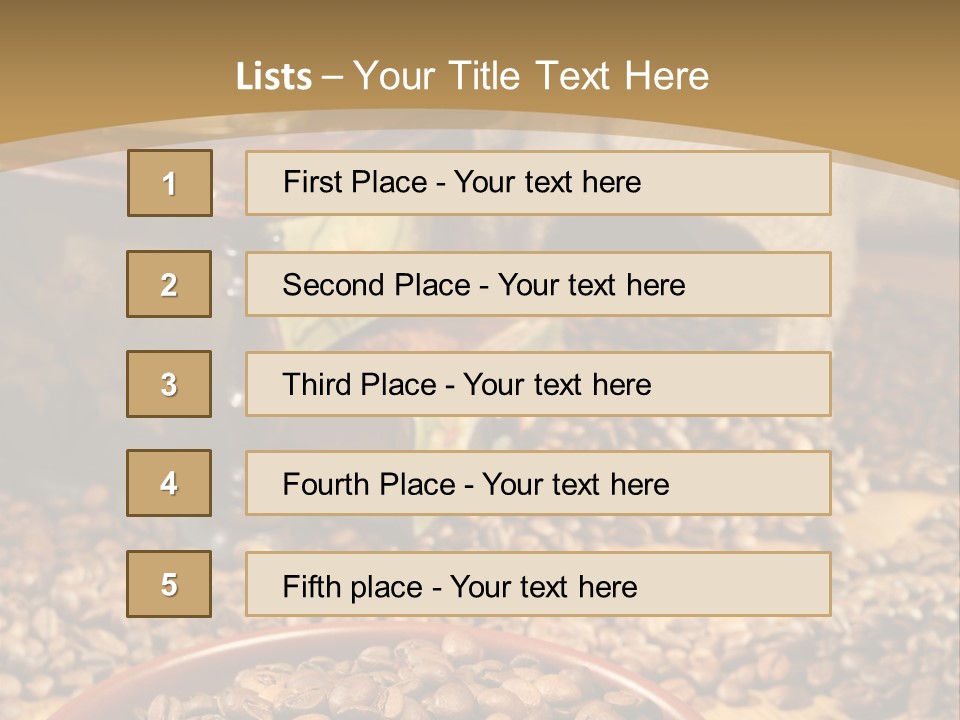 Mocha Lunch Breakfast PowerPoint Template