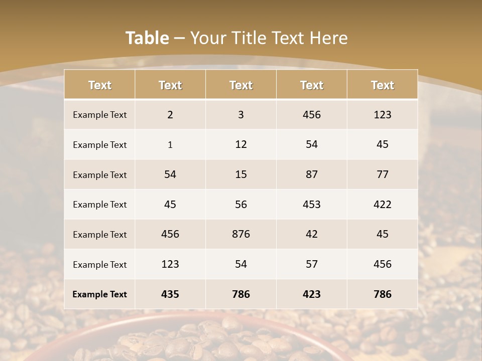 Mocha Lunch Breakfast PowerPoint Template